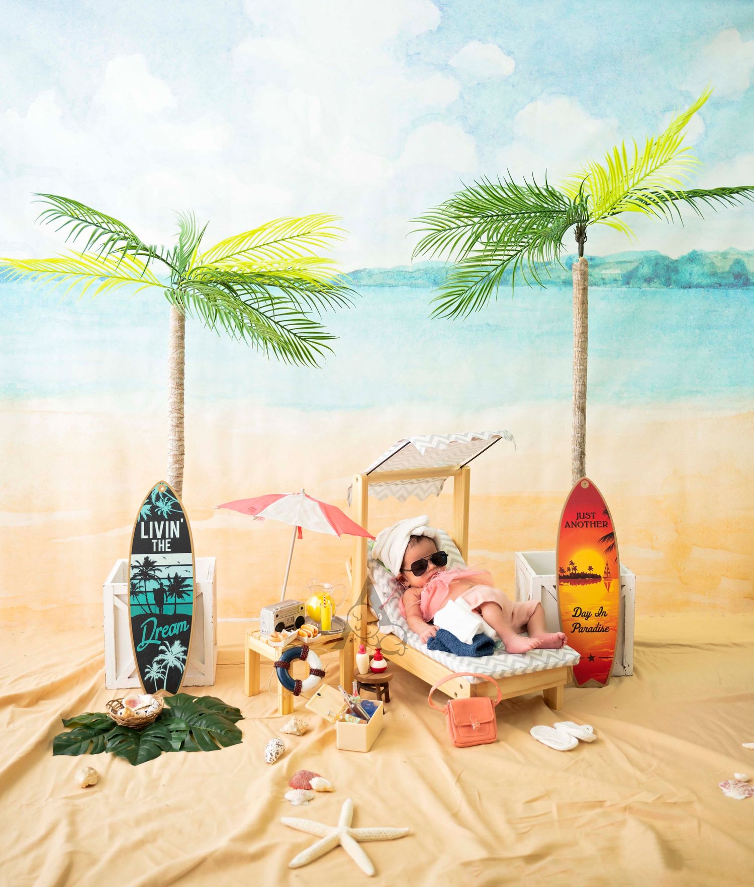 Newborn Beach Session. Newborn Photography Coral Springs Florida