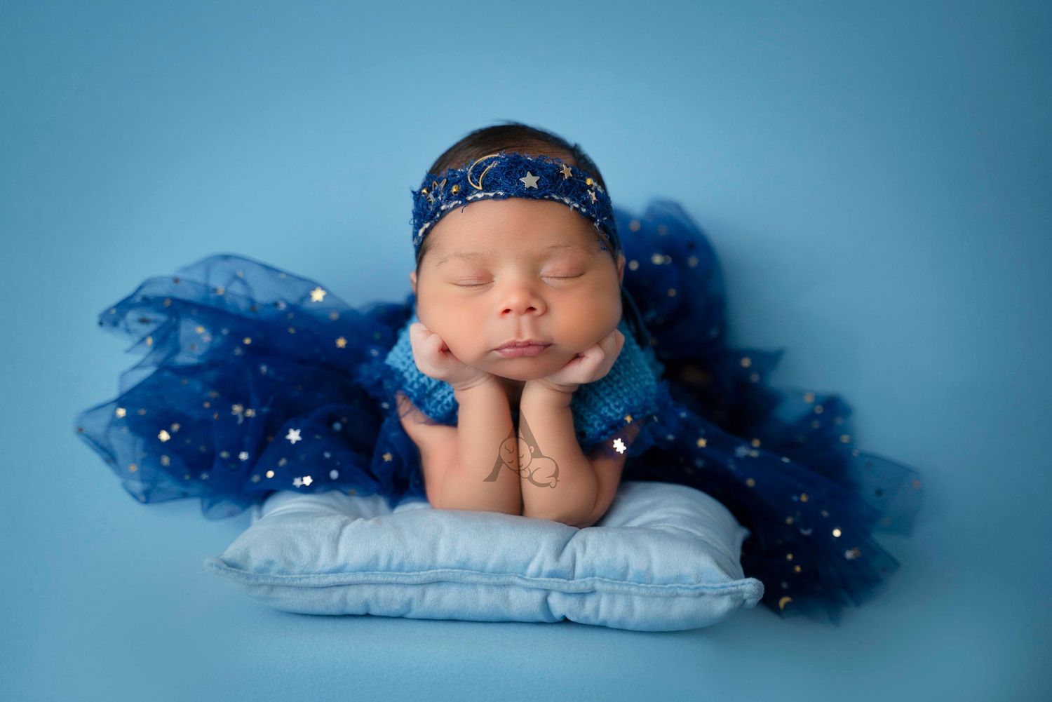 Newborn Posing beautiful Dress. Newborn Photography Coral Springs Florida