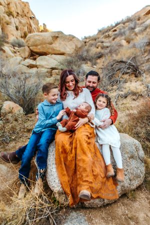 unposed natural family photographer, high desert Southern California family photographer kid portraits