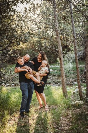 unposed natural family photographer, high desert Southern California family photographer kid portraits