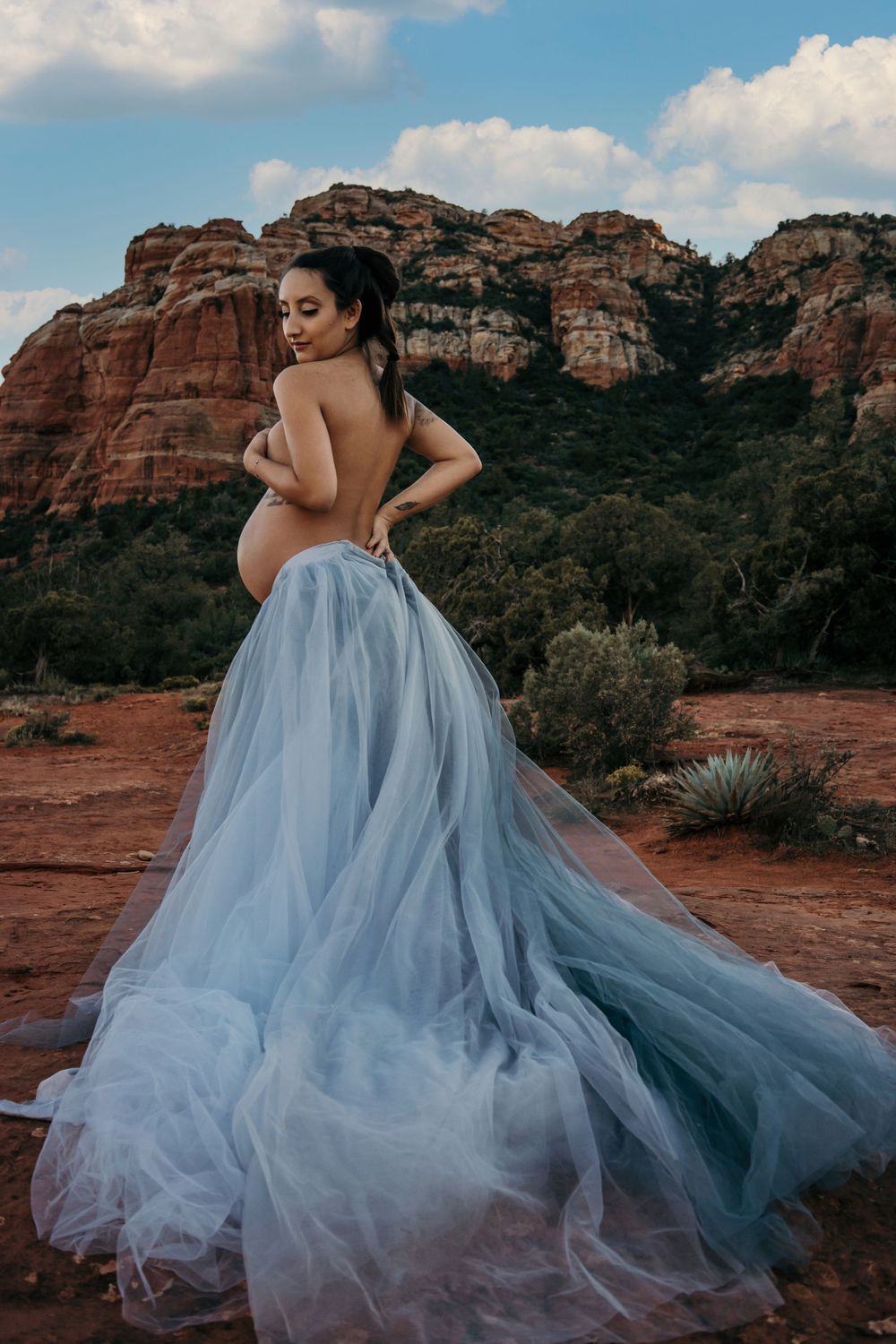 Sedona Red Rocks Baby Announcement