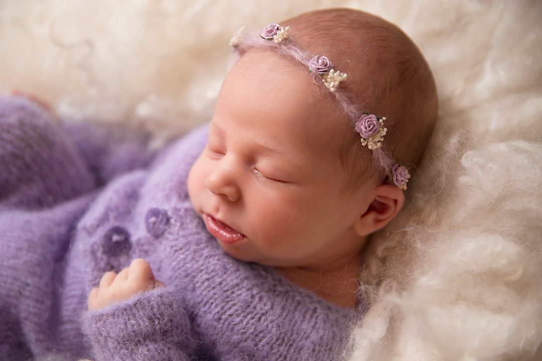 Newborn baby girl