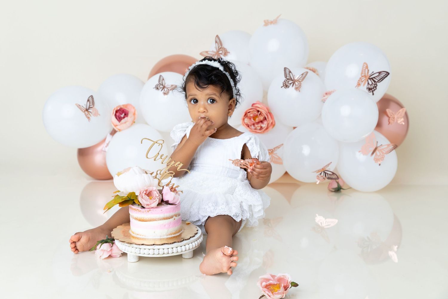 huntersville nc cake smash photographer