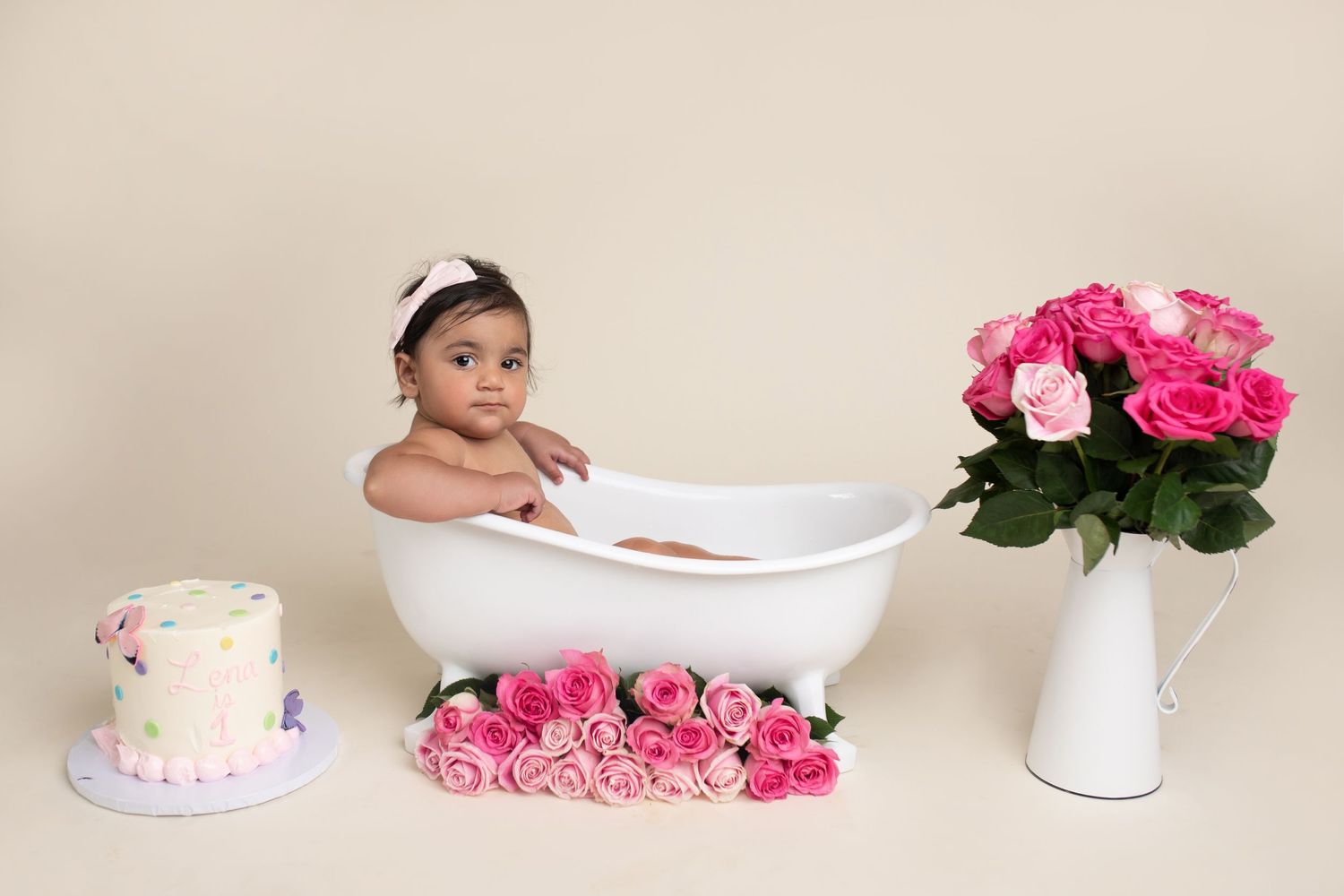 Cake smash photo session charlotte