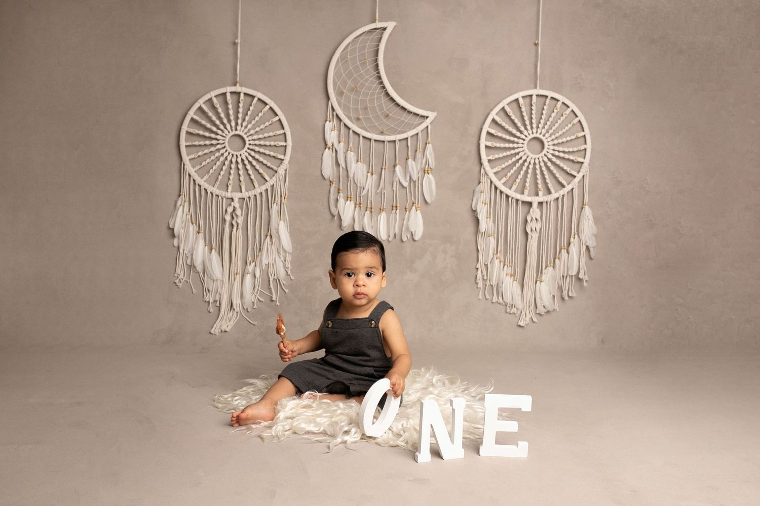 cute baby photos for cake smash session NC