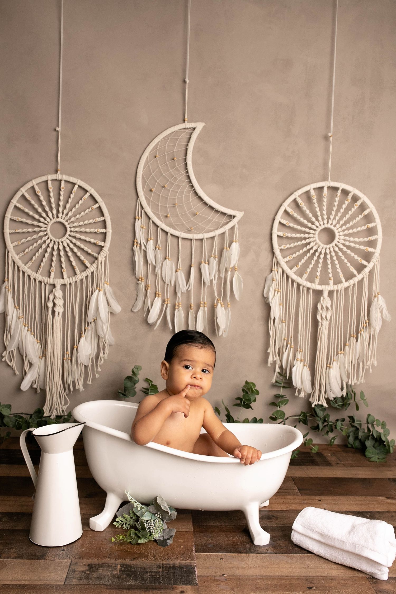 1 year old baby photo session in huntersville nc