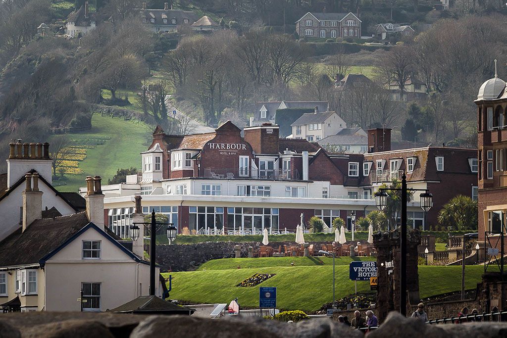 Sidmouth Harbour Hotel Devon Wedding venue photo from Sidmouth beach