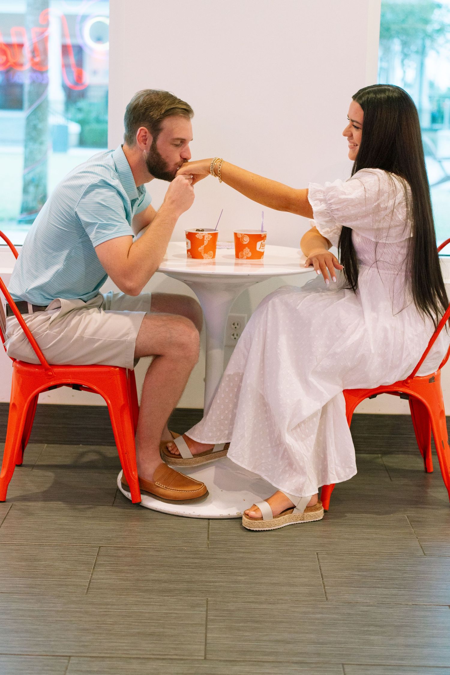 Jekyll Island engagement photographer, frozen yogurt jekyll island, frozen yogurt places st simons, ice cream places to eat st simons island