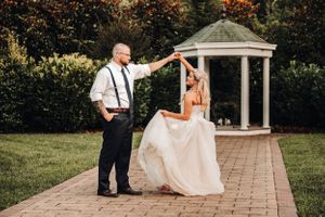 Bride and Groom twirling