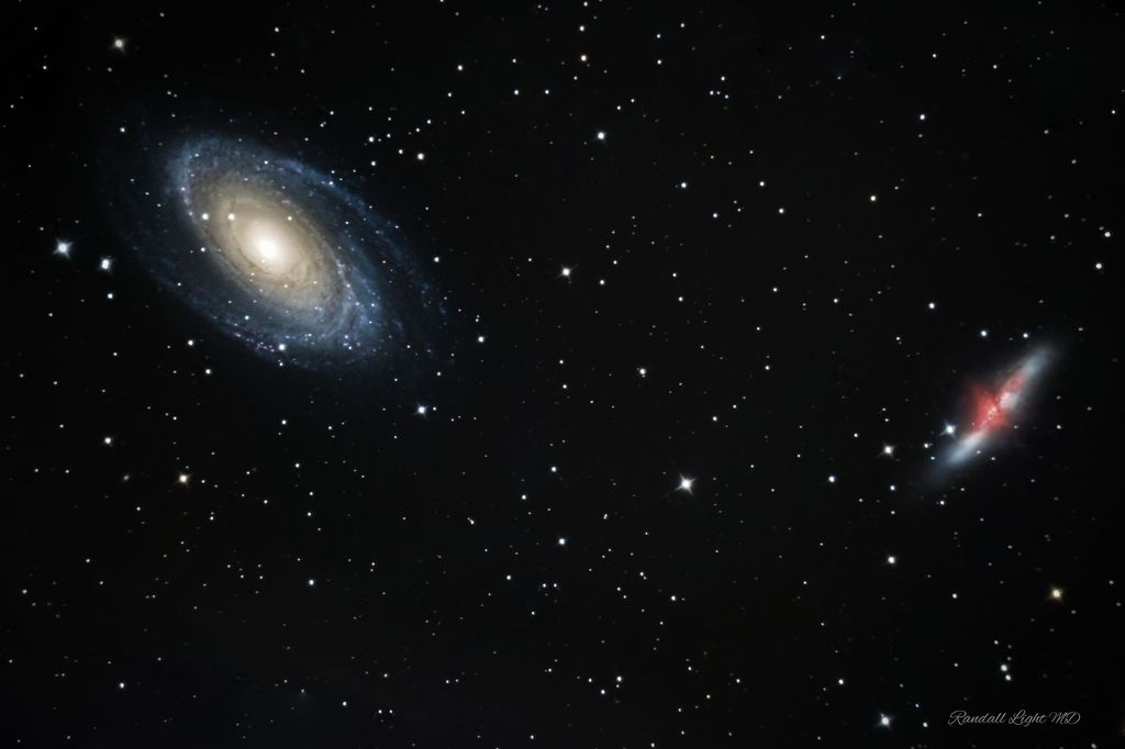 BODE NEBULA, M81, CIGAR GALAXY, M82