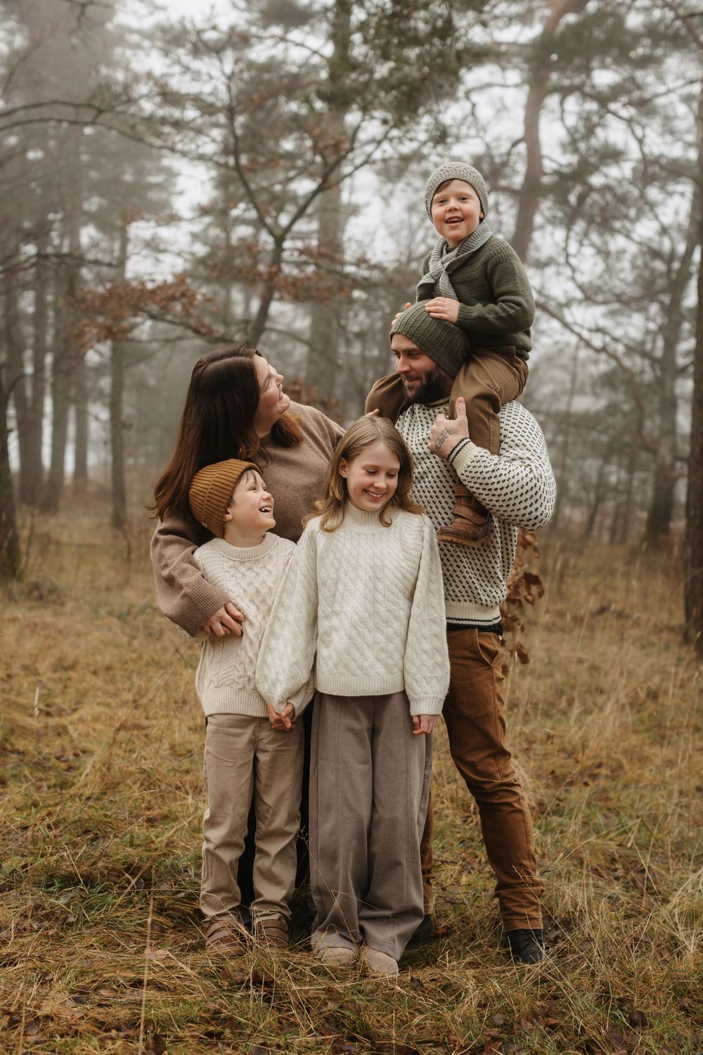Familiefotografering i naturlige omgivelser