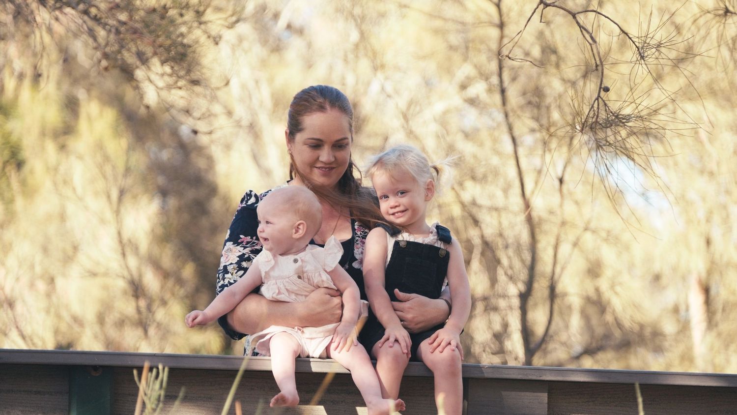 A still image from a family outing video produced by Cooee Motion Media at the Greenough River in Geraldton