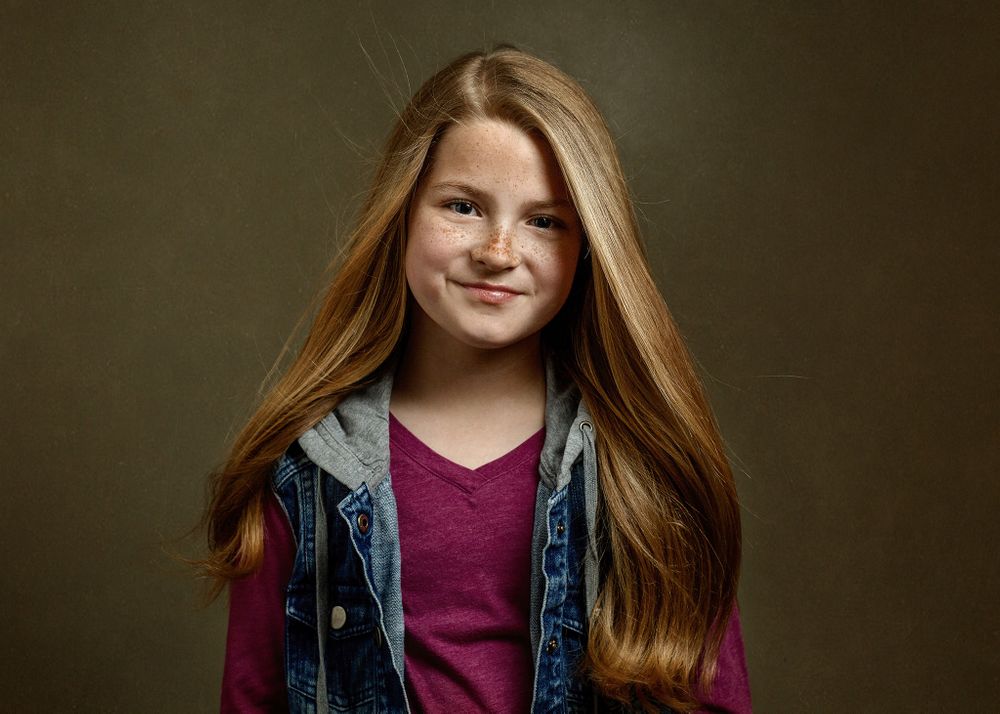 young girl, kids, portrait