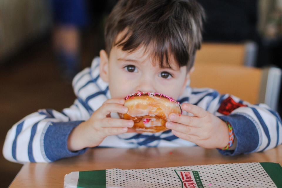 Young Boy Eating a Donut - Lifestyle Photo Session - Alexandria, VA