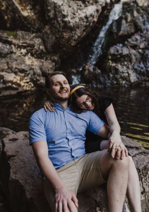 Sunset engagement session at Victoria Park in Truro, Nova Scotia