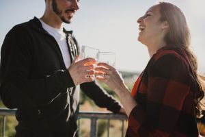 Sunset engagement session at Sager Conservation Area, Stirling, Ontario