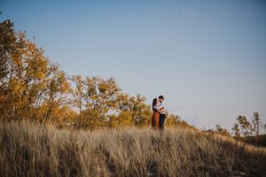 Fall engagement session at Presqu'ile Provincial Park, Brighton, Ontario