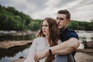 Summer engagement session at Vanderwater Conservation Area, Tweed, Ontario
