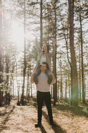 Spring engagement session at Laurie Provincial Park, Grand Lake Nova Scotia