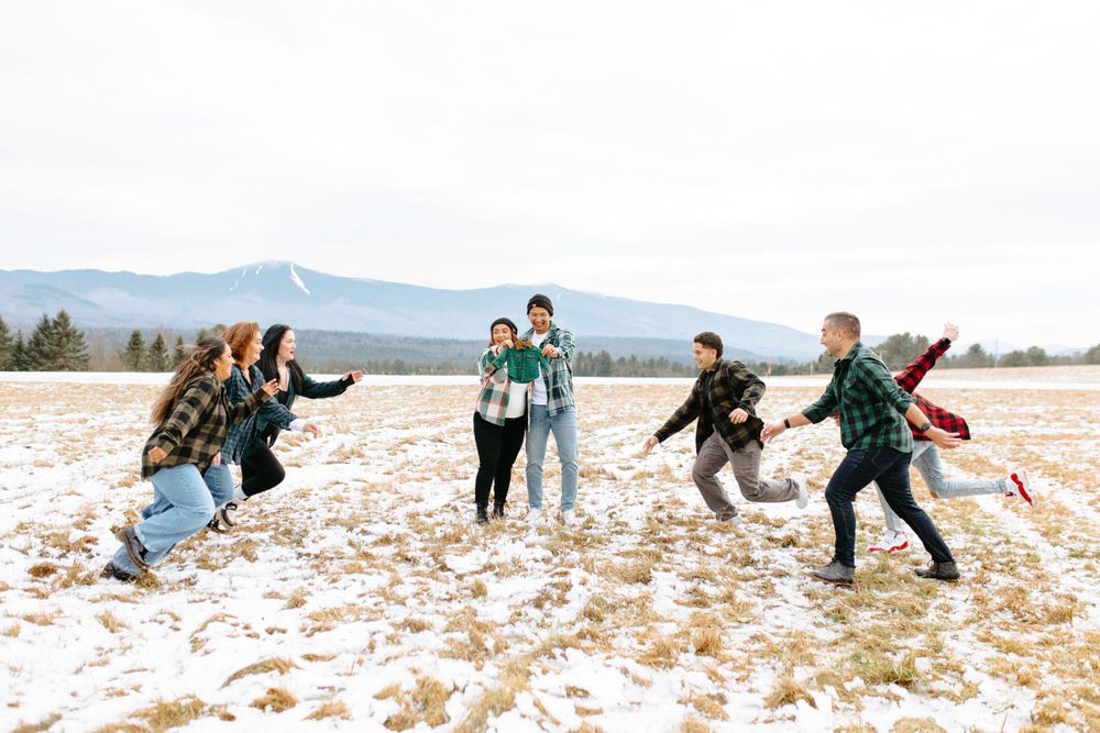 Christmas family photoshoot photographer whiteface mountain lake placid new york adirondack mountains