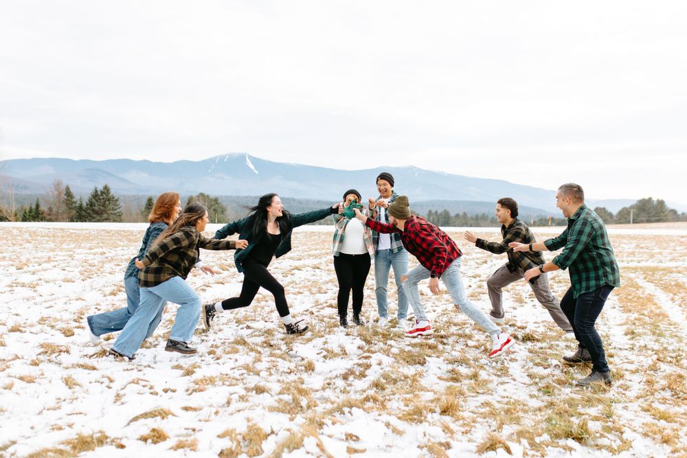 Christmas family photoshoot photographer whiteface mountain lake placid new york adirondack mountains