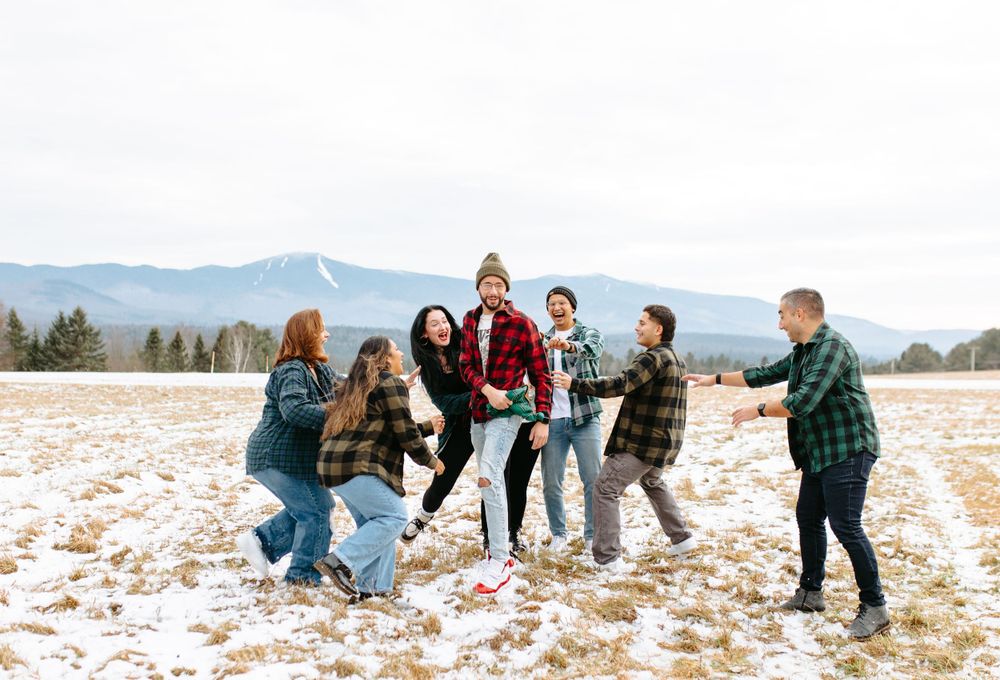 Christmas family photoshoot photographer whiteface mountain lake placid new york adirondack mountains