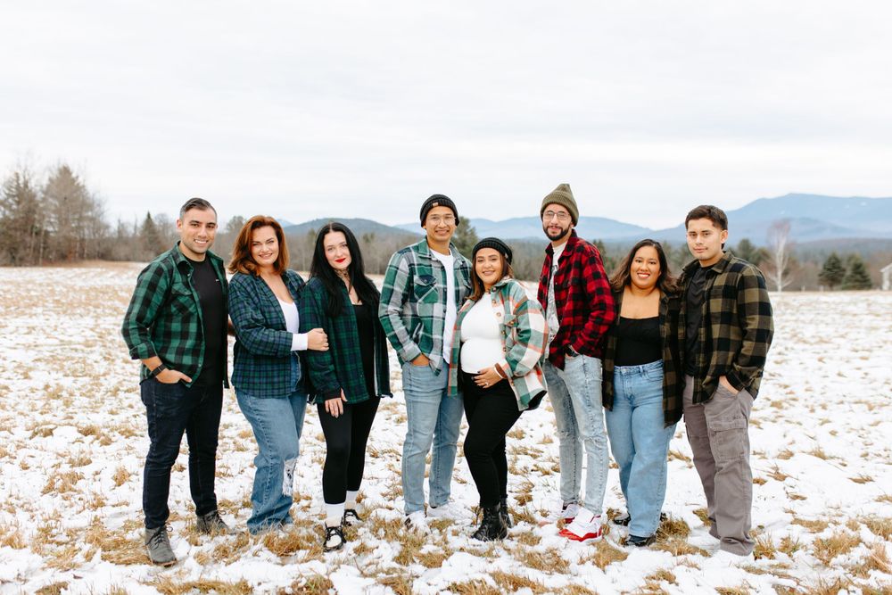 Christmas family photoshoot photographer whiteface mountain lake placid new york adirondack mountains
