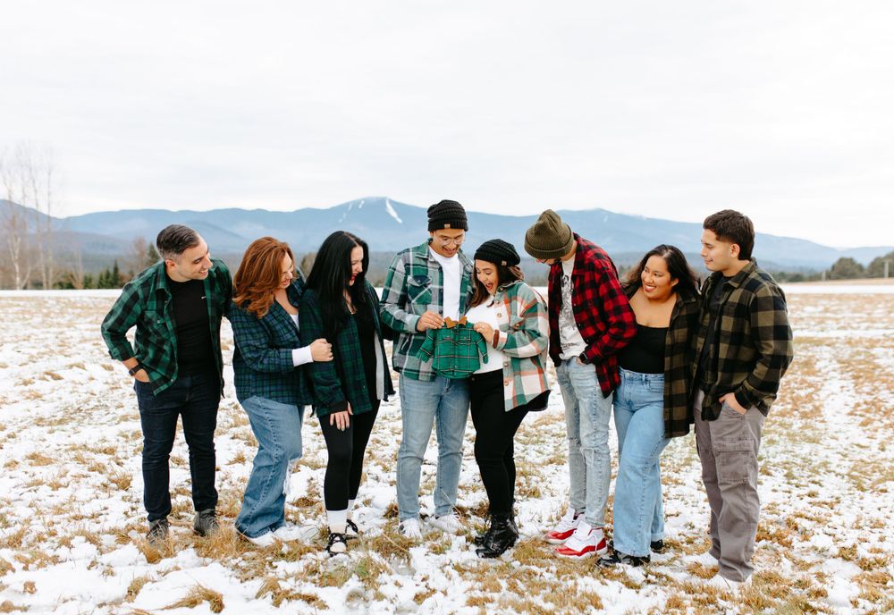 Christmas family photoshoot photographer whiteface mountain lake placid new york adirondack mountains