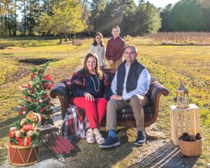 Christmas family portraits Christmas tree farm family portraits