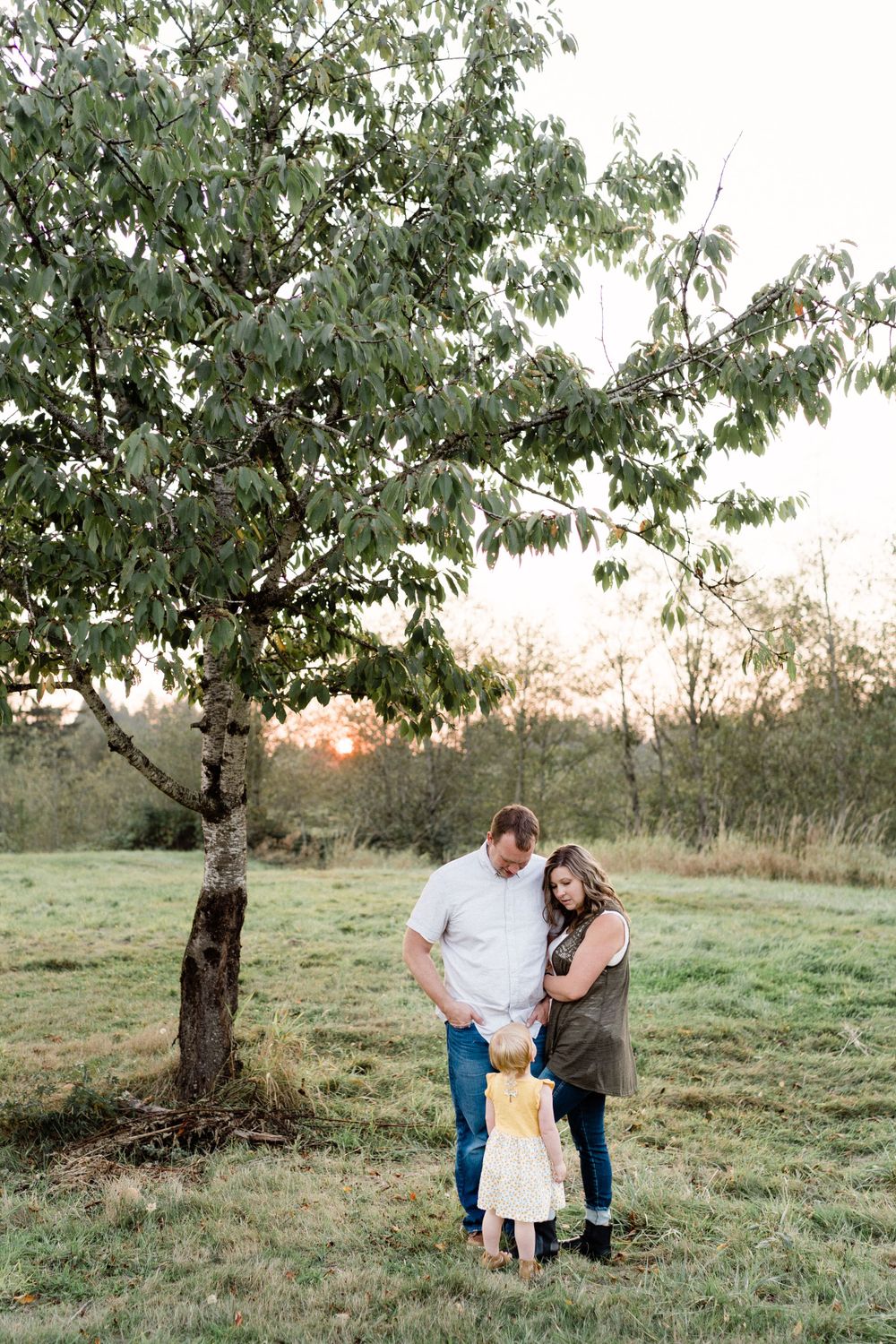 sunset family photos skagit whatcom county photographer cristy holcomb