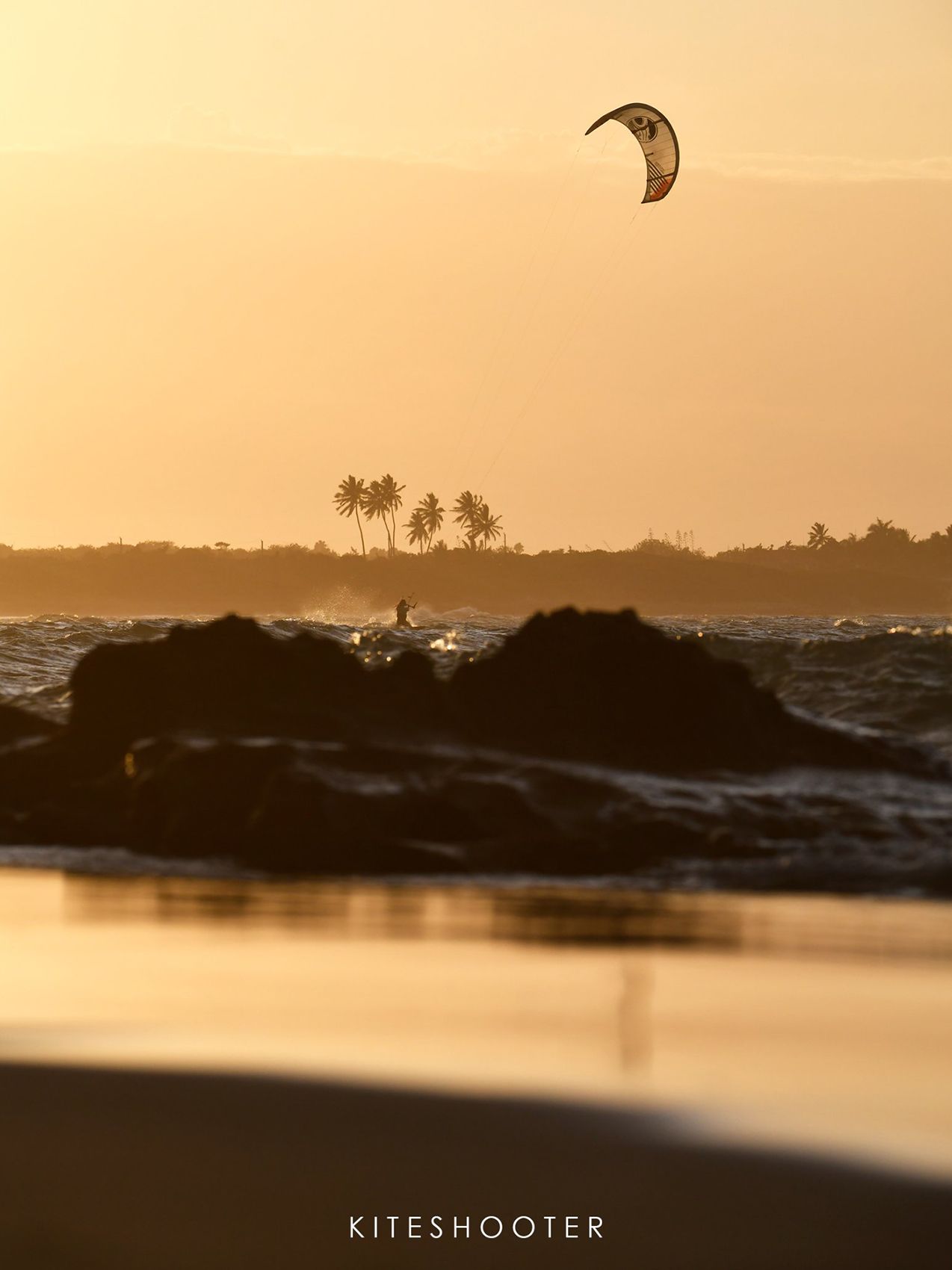 kiteshooter sunset kite