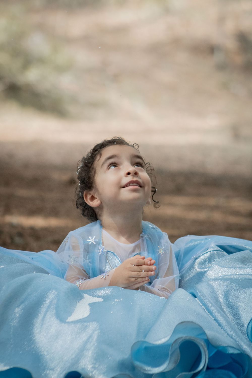 sesión infantil vestido azul