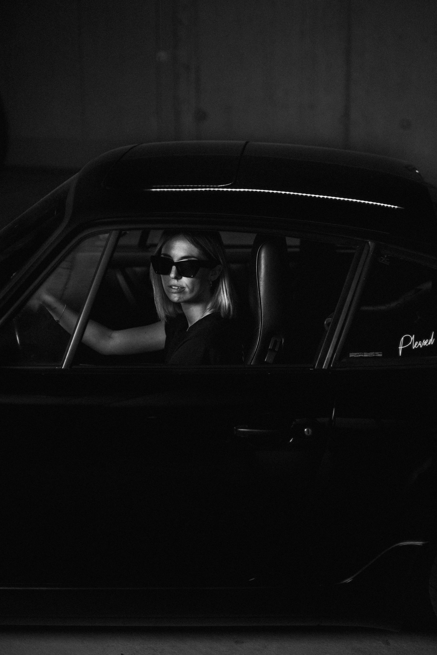Portrait B&W, Porsche, 964