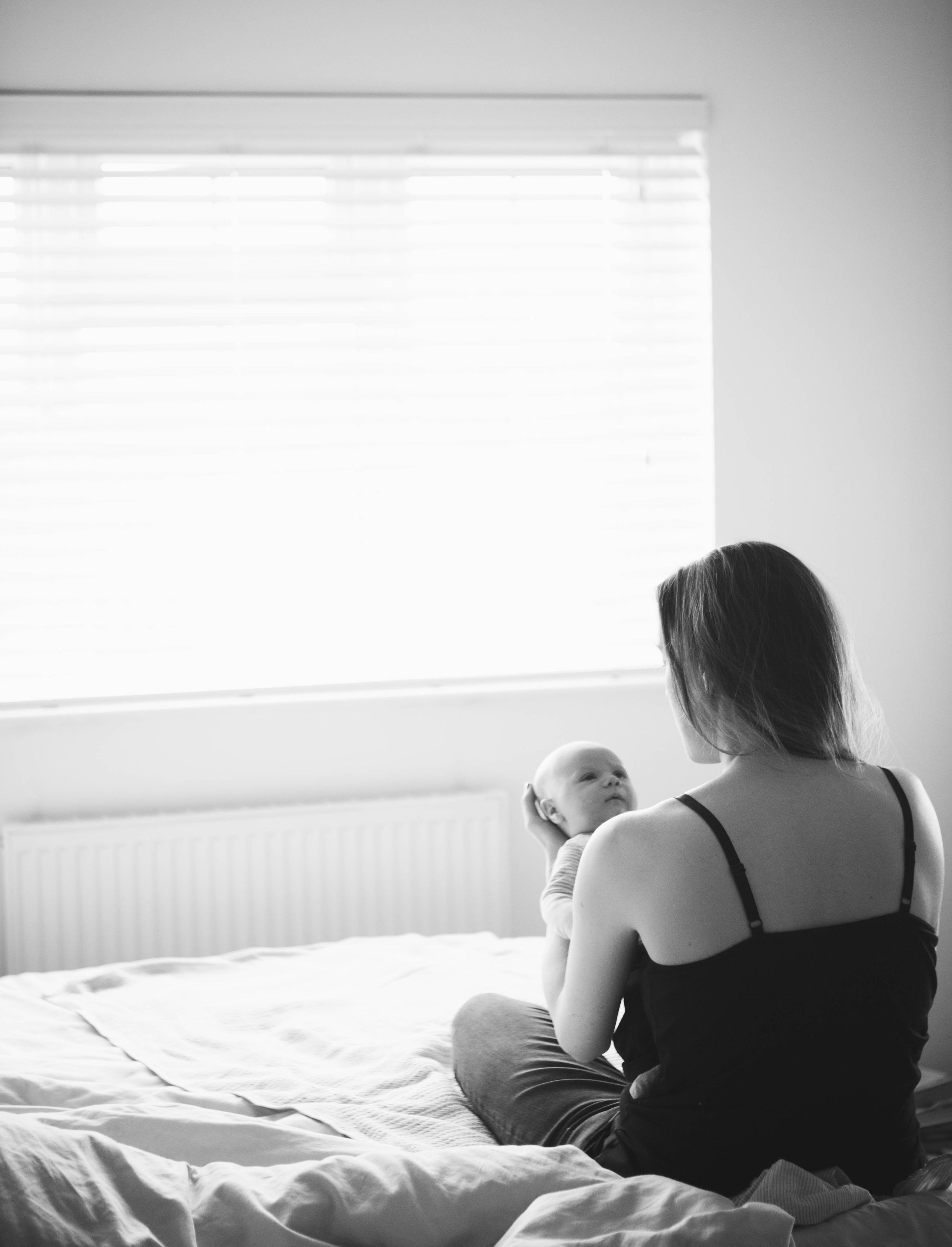 8 week old baby boy at home in Buckhurst Hill East London newborn