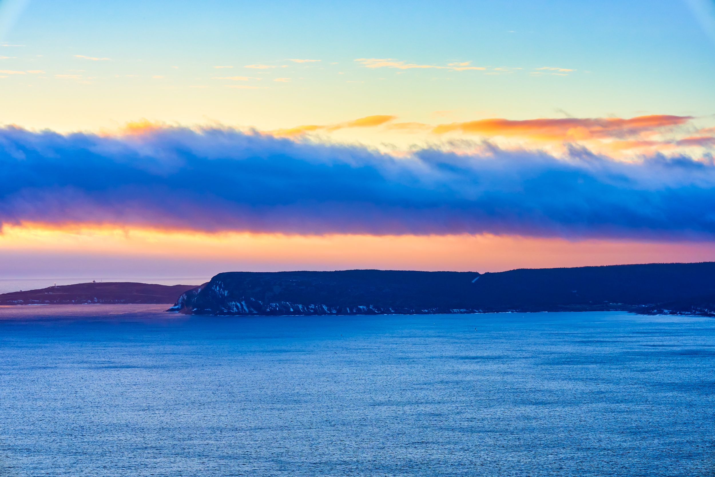 TAKE A LOOK AT THE SKY IN THE MORNING FROM THE SIGNAL HILL, ST JOHN'S, NEWFOUNDLAND, CANADA