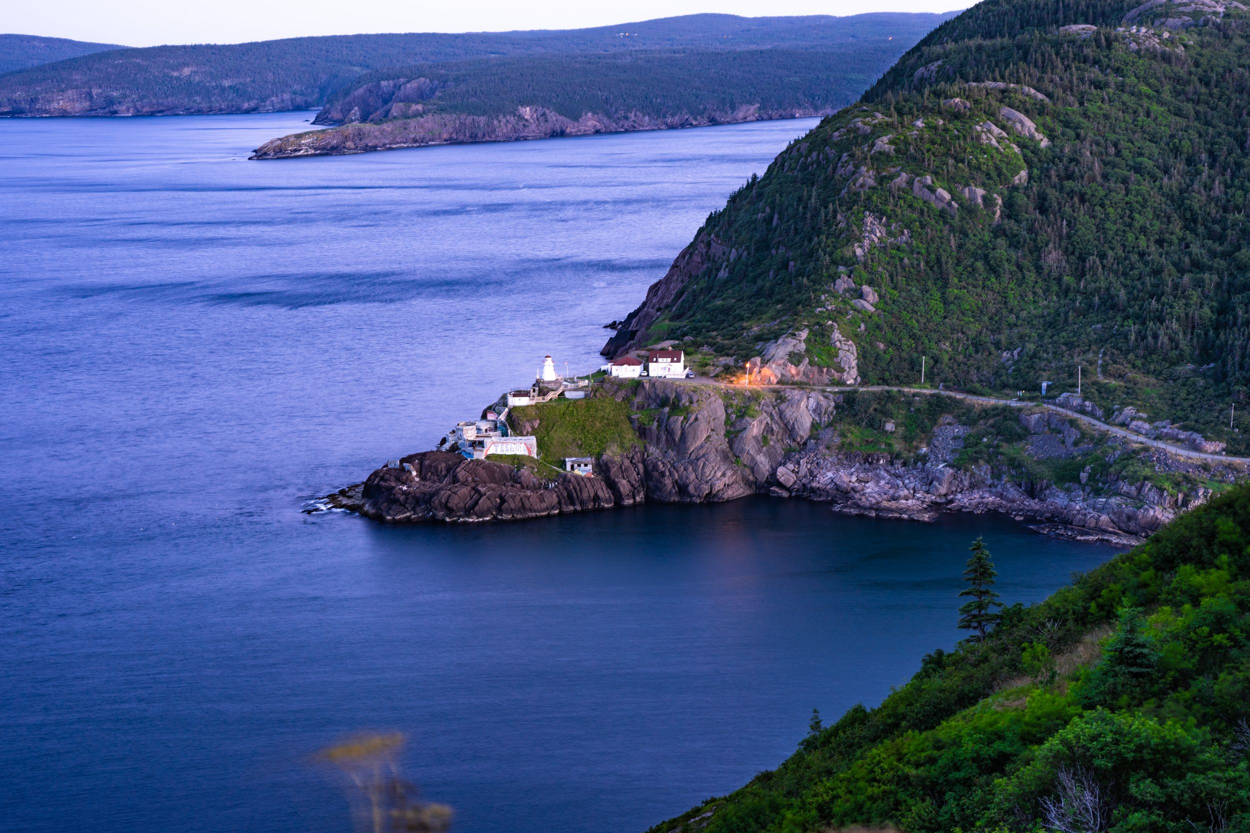 A PEEP OF THE ATLANTIC OCEAN FROM THE SIGNAL HILL - Fort Amherst, St John's, Newfoundland, Canada