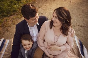 family golden hour maternity pregnancy expectant relaxed photos