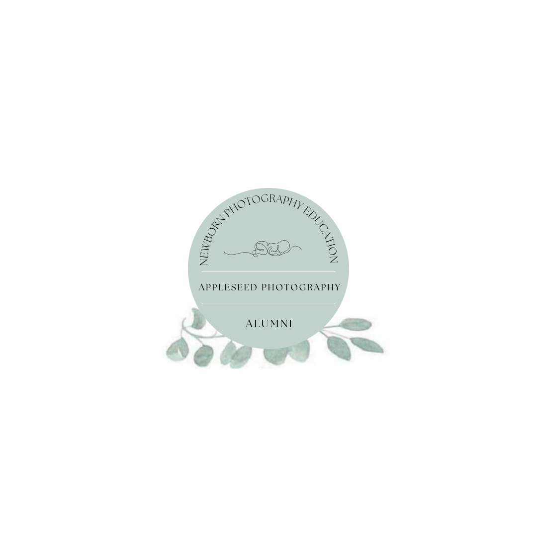 A minimalist logo design featuring delicate botanical elements in soft green tones.
