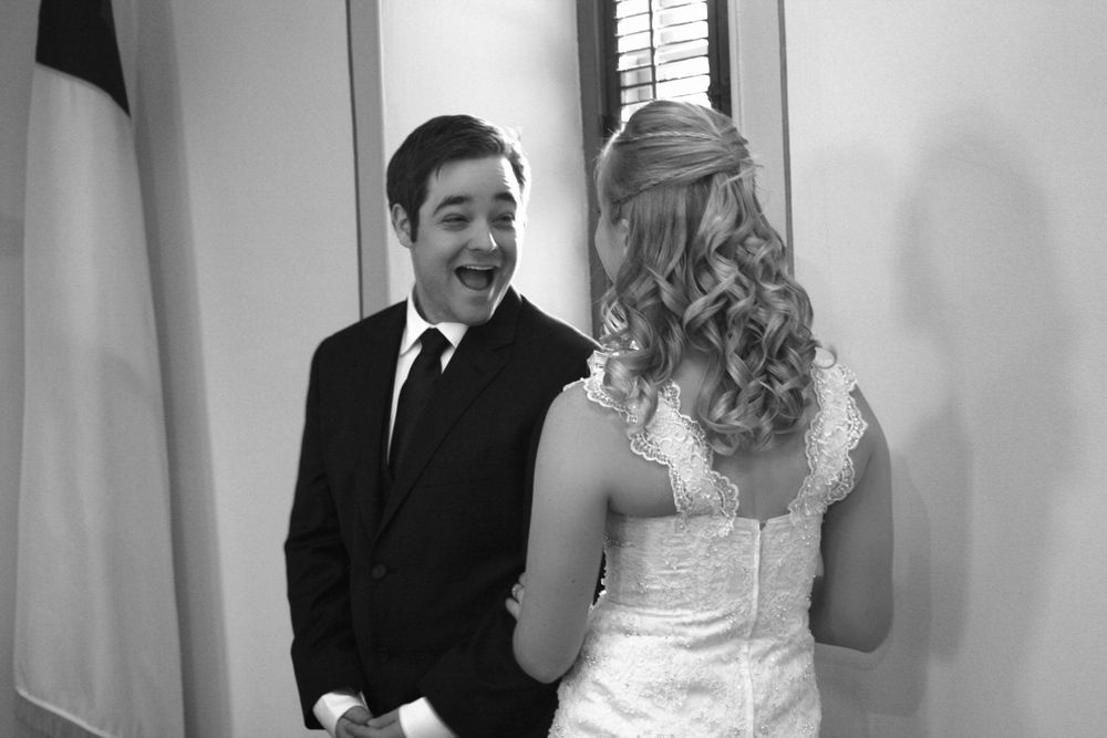First Look on the Wedding Day