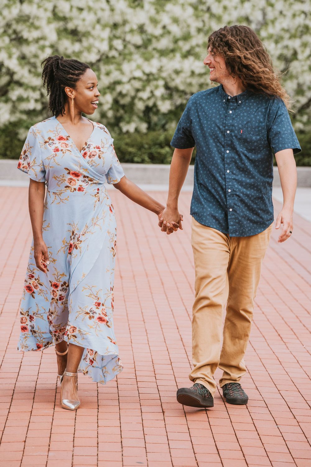 couple holding hands
