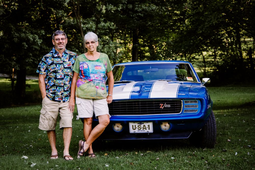 69 Camaro Z-28 couple photo grandparents
