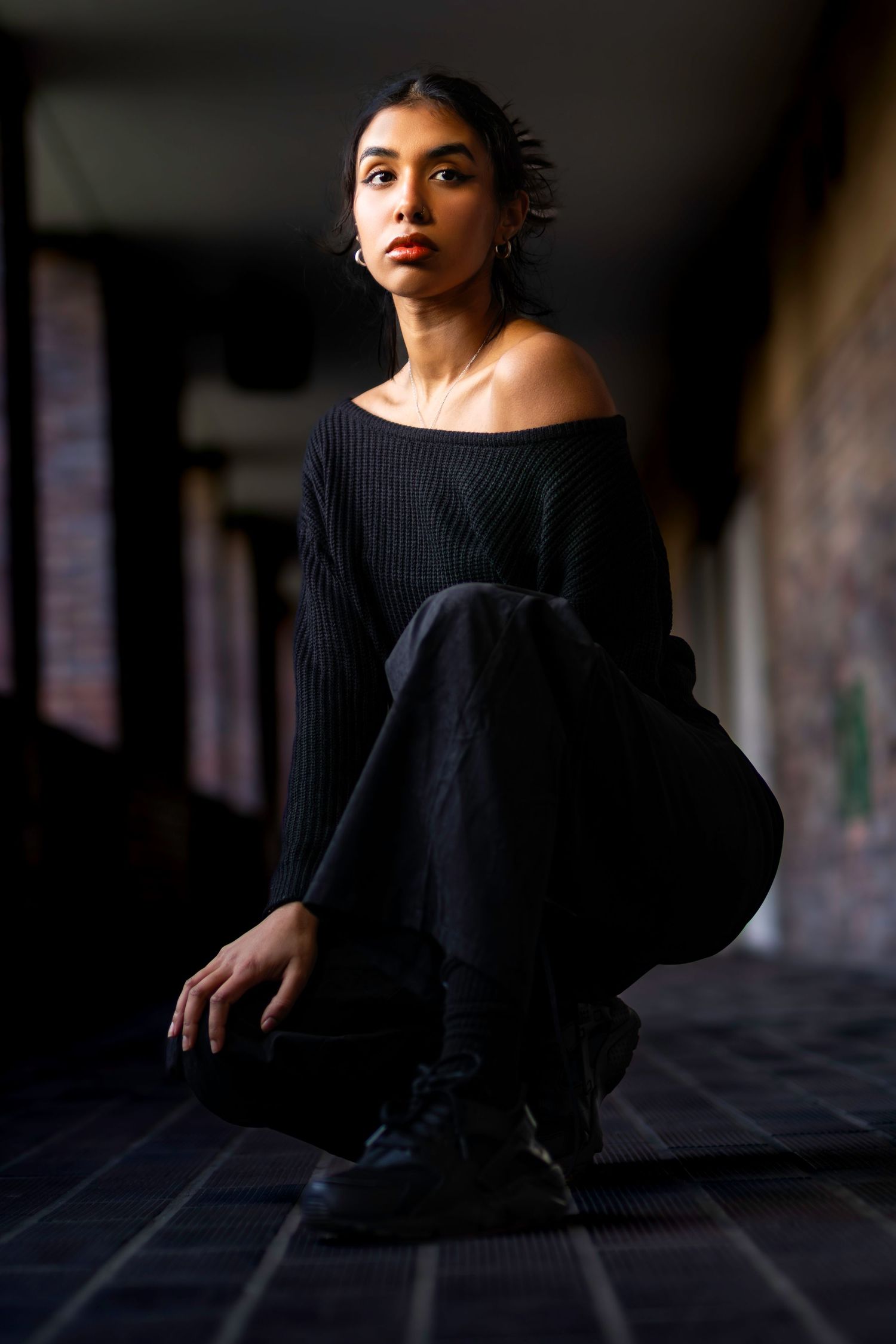 Golden Rahrah photoshoot in the Barbican by Kush Rattan Photography