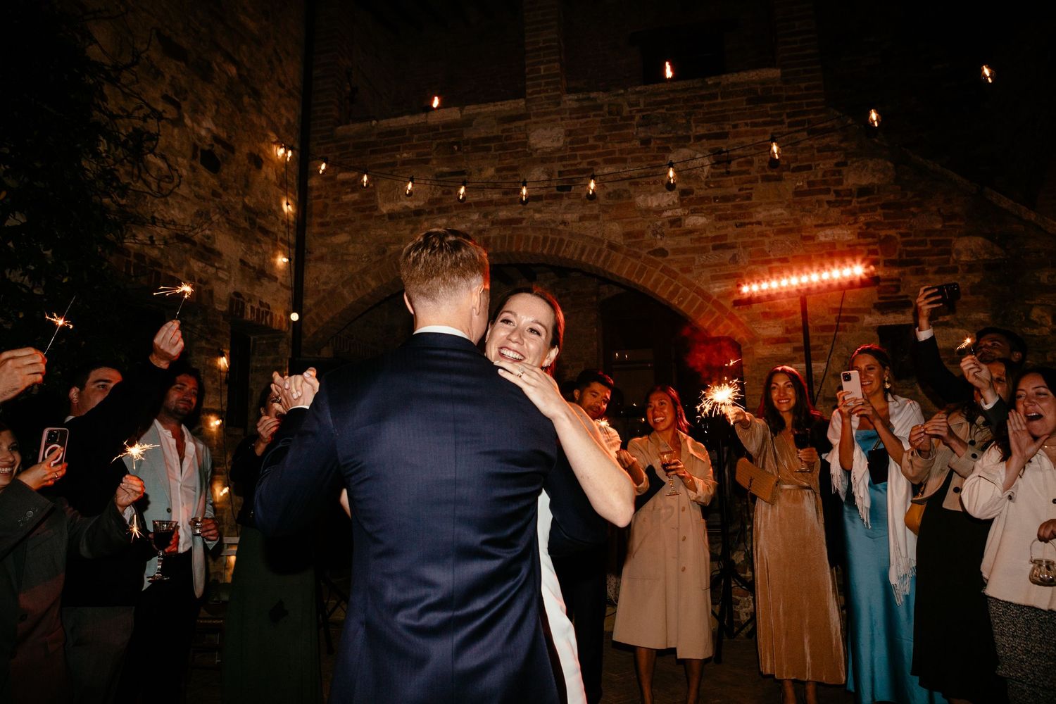 First dance at the Lazy Olive Tuscany.