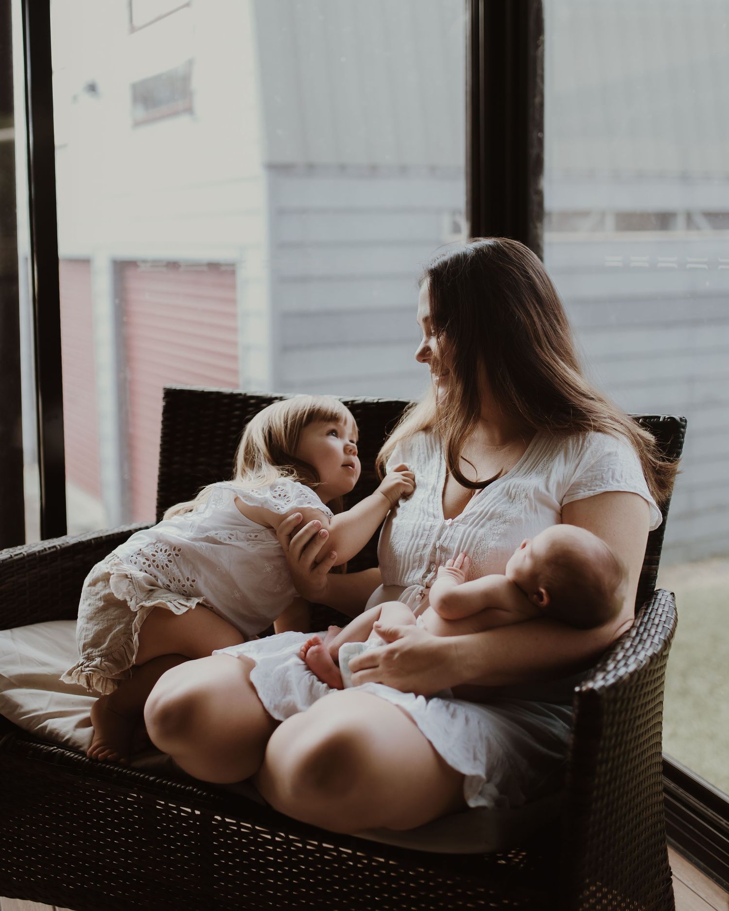 Newcastle, Australia Newborn Photography: A mother and her babies