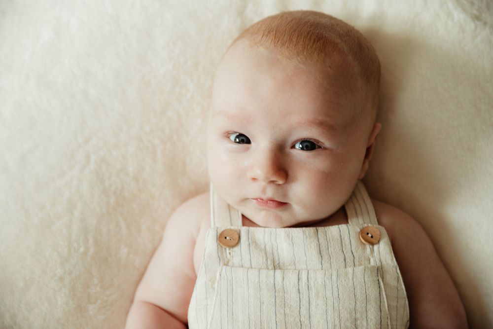 Baby boy looking at camera