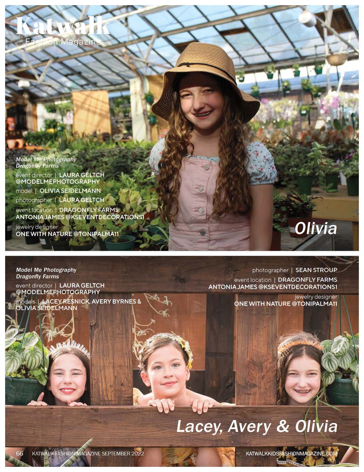 Garden photography featuring three people in casual attire at greenhouse setting.