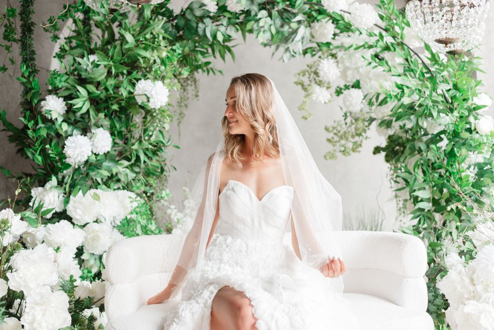 Bride looking away at wedding photoshoot captured by Toronto Wedding Photographer Jess GC Photography