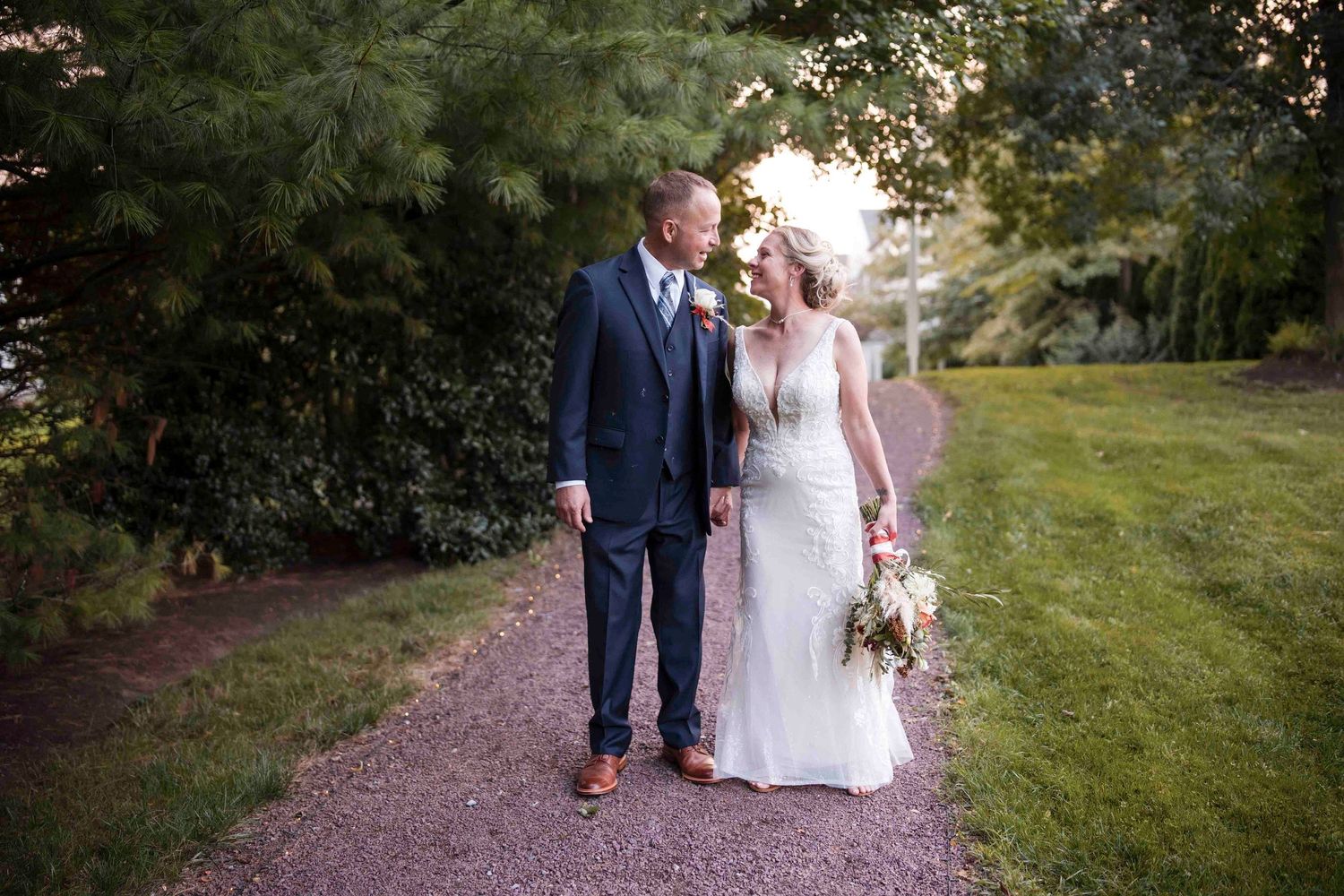 Bride And Groom at Leola Village Wedding