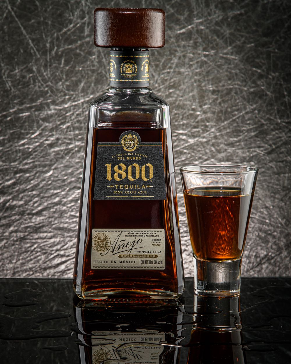 fotografía de producto - tequila 1800