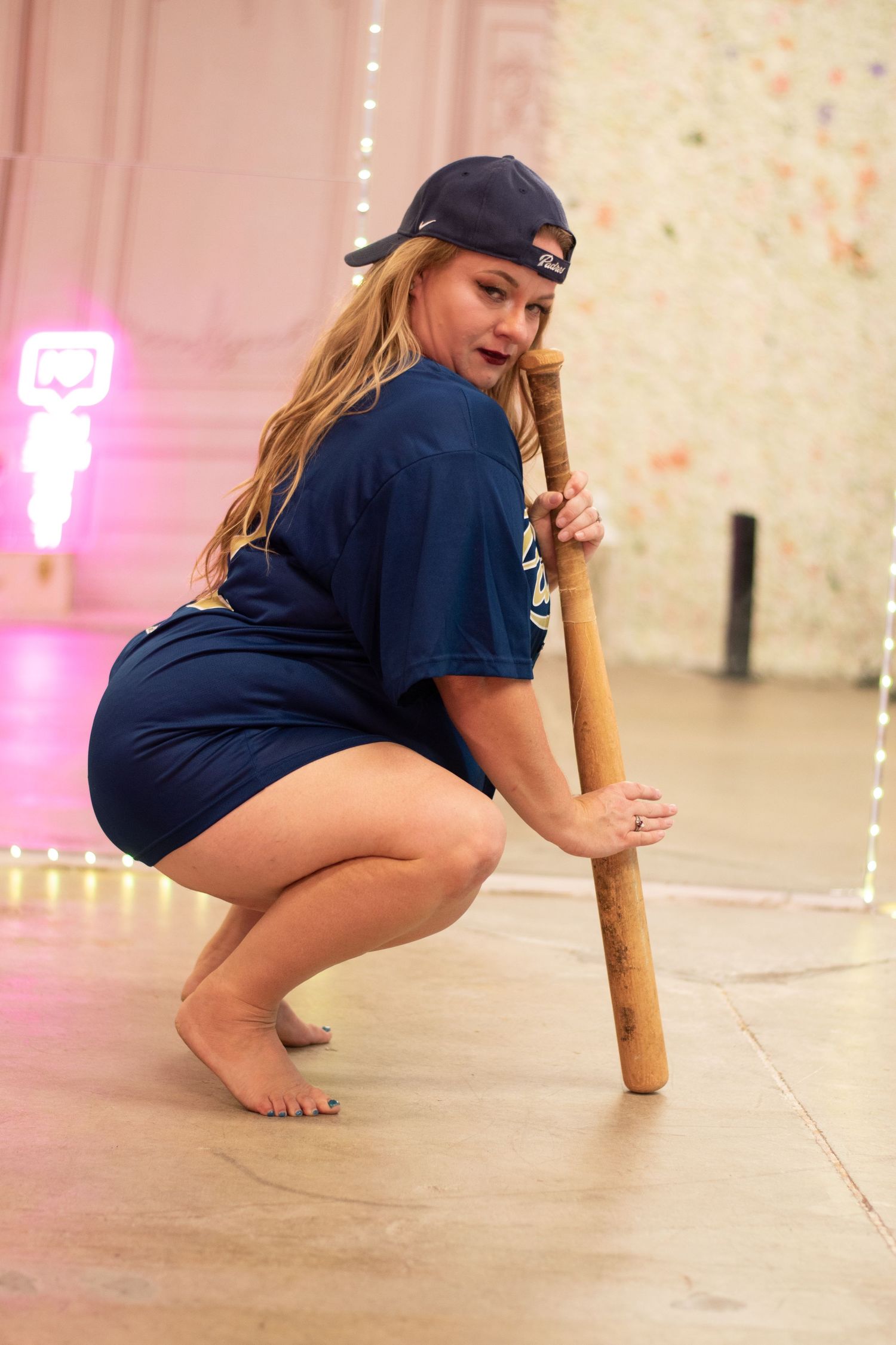 Las Vegas Boudoir Photographer with sports jersey